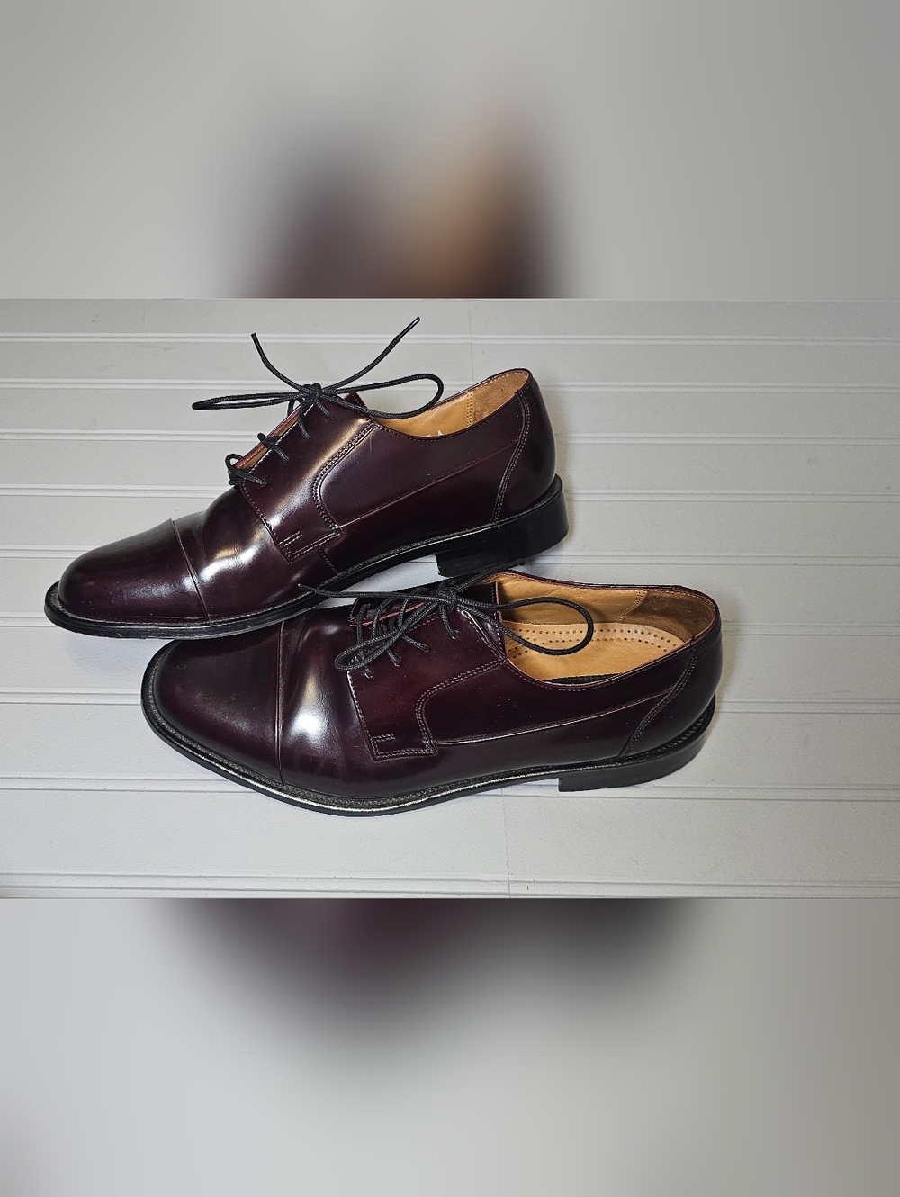 Bostonian Mens First Flex Burgundy Leather Loafers 9